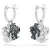 Swan Drop-øreringe, svane, sort, blandet metalfinish Swan Drop-øreringe, svane, sort, blandet metalfinish