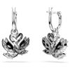 Swan Drop-øreringe, svane, sort, blandet metalfinish Swan Drop-øreringe, svane, sort, blandet metalfinish