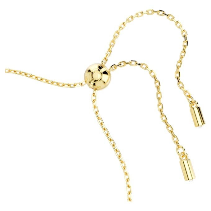 Symbolica-armbånd med krystalperle, firkløver, det onde øje og hestesko, blå, forgyldt Symbolica-armbånd med krystalperle, firkløver, det onde øje og hestesko, blå, forgyldt