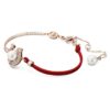 Symbolica-armbånd med krystalperle, pavé, hestesko, hvid, rosaguldbelagt Symbolica-armbånd med krystalperle, pavé, hestesko, hvid, rosaguldbelagt