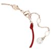 Symbolica-armbånd med krystalperle, pavé, hestesko, hvid, rosaguldbelagt Symbolica-armbånd med krystalperle, pavé, hestesko, hvid, rosaguldbelagt