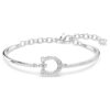 Symbolica armbånd Pavé, hestesko, hvid, rhodiumbelagt Symbolica armbånd Pavé, hestesko, hvid, rhodiumbelagt