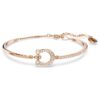 Symbolica armring med pavé, hestesko, hvid, rosaguldbelagt Symbolica armring med pavé, hestesko, hvid, rosaguldbelagt