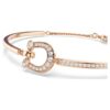 Symbolica armring med pavé, hestesko, hvid, rosaguldbelagt Symbolica armring med pavé, hestesko, hvid, rosaguldbelagt