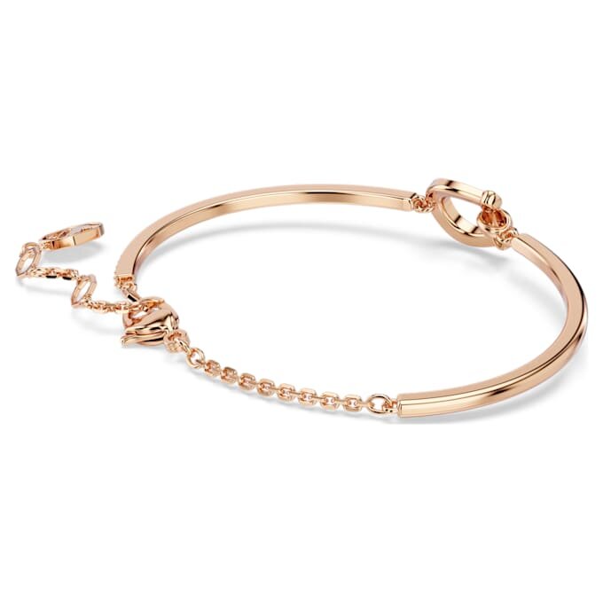 Symbolica armring med pavé, hestesko, hvid, rosaguldbelagt Symbolica armring med pavé, hestesko, hvid, rosaguldbelagt