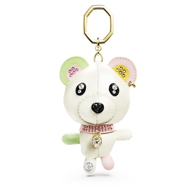 Teddy-taskecharm, bjørn, flerfarvet, forgyldt Teddy-taskecharm, bjørn, flerfarvet, forgyldt