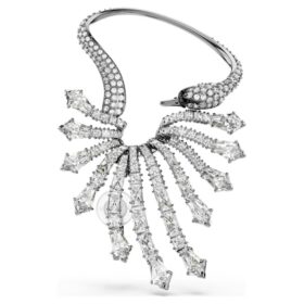 The Vienna Collection Ear Cuff Swan, hvid, rutheniumbelagt The Vienna Collection Ear Cuff Swan, hvid, rutheniumbelagt