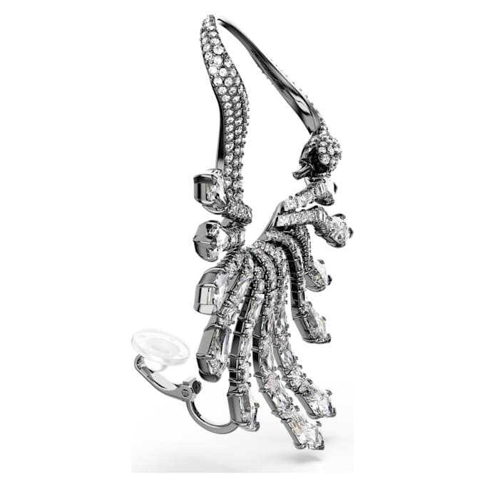 The Vienna Collection Ear Cuff Swan, hvid, rutheniumbelagt The Vienna Collection Ear Cuff Swan, hvid, rutheniumbelagt