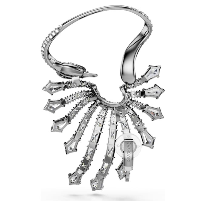 The Vienna Collection Ear Cuff Swan, hvid, rutheniumbelagt The Vienna Collection Ear Cuff Swan, hvid, rutheniumbelagt