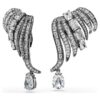 The Vienna Collection ørecuffs Feather, hvid, rutheniumbelagt The Vienna Collection ørecuffs Feather, hvid, rutheniumbelagt