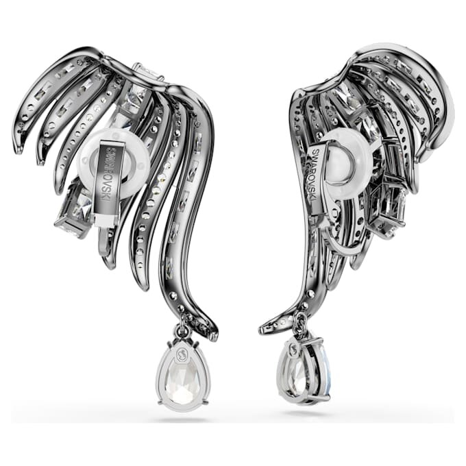 The Vienna Collection ørecuffs Feather, hvid, rutheniumbelagt The Vienna Collection ørecuffs Feather, hvid, rutheniumbelagt