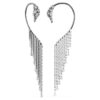 The Vienna Collection ørecuffs Swan, hvid, rutheniumbelagt The Vienna Collection ørecuffs Swan, hvid, rutheniumbelagt