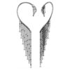 The Vienna Collection ørecuffs Swan, hvid, rutheniumbelagt The Vienna Collection ørecuffs Swan, hvid, rutheniumbelagt