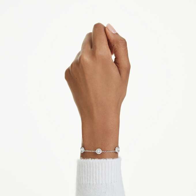 Una Angelic-armbånd med runde, dobbeltsidede motiver, hvidt, rhodiumbelagt Una Angelic-armbånd med runde, dobbeltsidede motiver, hvidt, rhodiumbelagt