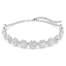 Una Angelic Choker, hvid, rhodineret