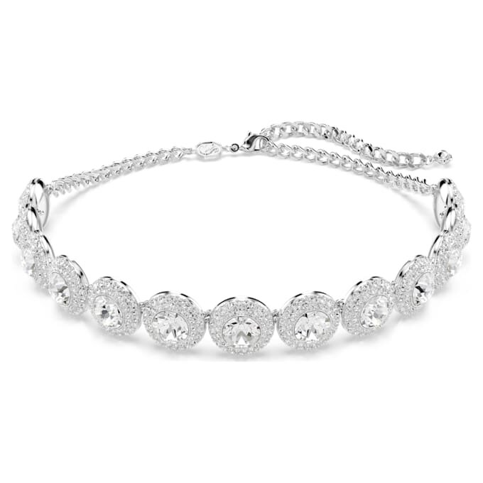 Una Angelic Choker, hvid, rhodineret Una Angelic Choker, hvid, rhodineret