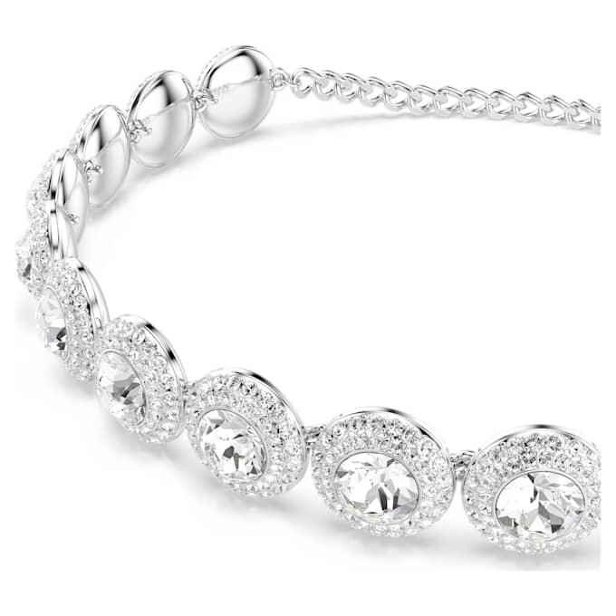 Una Angelic Choker, hvid, rhodineret Una Angelic Choker, hvid, rhodineret