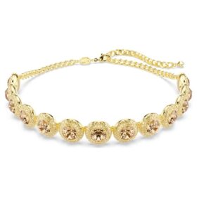 Una Angelic Choker, rundslibet, karamel, guldbelagt