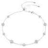 Una Angelic halskæde med runde, dobbeltsidede motiver, hvid, rhodineret Una Angelic halskæde med runde, dobbeltsidede motiver, hvid, rhodineret