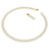 Una Angelic halskæde, rundslibet, hvid, guldbelagt Una Angelic halskæde, rundslibet, hvid, guldbelagt