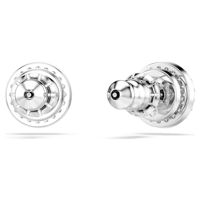 Una Angelic øreringe, rundslibede, pavé, hvide, rhodiumbelagte Una Angelic øreringe, rundslibede, pavé, hvide, rhodiumbelagte