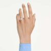 Una Angelic-ring med blandede slibninger, hjerte, hvid, rhodiumbelagt Una Angelic-ring med blandede slibninger, hjerte, hvid, rhodiumbelagt