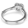 Una Angelic-ring med blandede slibninger, hjerte, hvid, rhodiumbelagt Una Angelic-ring med blandede slibninger, hjerte, hvid, rhodiumbelagt