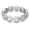 Una Angelic-ring, rundslibet, hvid, rhodiumbelagt Una Angelic-ring, rundslibet, hvid, rhodiumbelagt