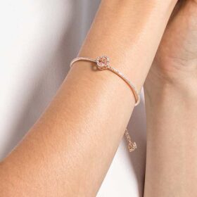 Una-armring Clover, lyserød, rosaguldbelagt Una-armring Clover, lyserød, rosaguldbelagt