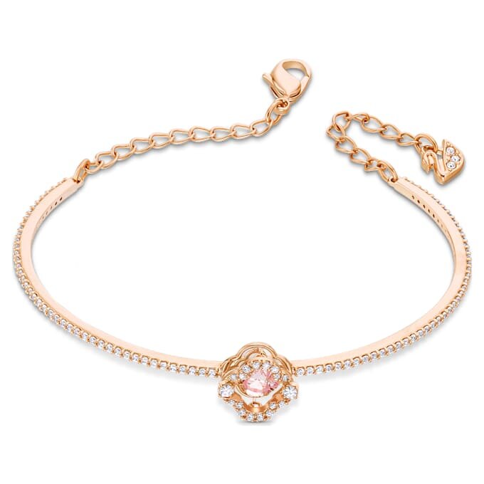 Una-armring Clover, lyserød, rosaguldbelagt Una-armring Clover, lyserød, rosaguldbelagt
