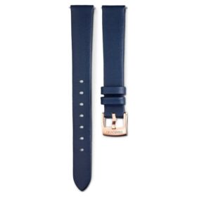 Urem 14 mm (0,55″) bred, læder, blå, rosaguld-farvet finish Urem 14 mm (0,55″) bred, læder, blå, rosaguld-farvet finish