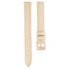 Urrem 12 mm (0,47″) bred, læder, beige, rosaguld-farvet finish Urrem 12 mm (0,47″) bred, læder, beige, rosaguld-farvet finish