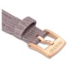 Urrem 13 mm (0,51″) bred, læder, grå, rosaguld-farvet finish Urrem 13 mm (0,51″) bred, læder, grå, rosaguld-farvet finish