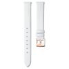 Urrem 14 mm (0,55″) bred, læder, hvid, rosaguld-farvet finish Urrem 14 mm (0,55″) bred, læder, hvid, rosaguld-farvet finish