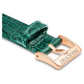 Urrem 16 mm (0,63″) bred, læder med syninger, grøn Urrem 16 mm (0,63″) bred, læder med syninger, grøn