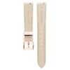 Urrem 16 mm (0,63″) bred, læder med syninger, lyserød, rosaguld-farvet finish Urrem 16 mm (0,63″) bred, læder med syninger, lyserød, rosaguld-farvet finish
