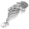 Vienna Collection-brochen Feather, hvid, rutheniumbelagt Vienna Collection-brochen Feather, hvid, rutheniumbelagt