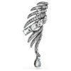 Vienna Collection-brochen Feather, hvid, rutheniumbelagt Vienna Collection-brochen Feather, hvid, rutheniumbelagt