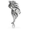 Vienna Collection-brochen Feather, hvid, rutheniumbelagt Vienna Collection-brochen Feather, hvid, rutheniumbelagt