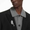 Vienna Collection-brochen Feather, hvid, rutheniumbelagt Vienna Collection-brochen Feather, hvid, rutheniumbelagt