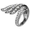 Vienna Collection-ringerne Swan, hvid, rutheniumbelagt Vienna Collection-ringerne Swan, hvid, rutheniumbelagt