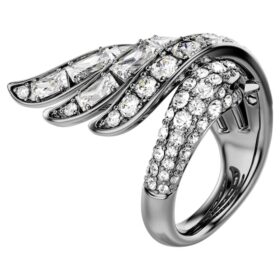 Vienna Collection-ringerne Swan, hvid, rutheniumbelagt Vienna Collection-ringerne Swan, hvid, rutheniumbelagt